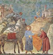 GIOTTO di Bondone, St Francis Giving his Cloak to a Poor Man (mk08)